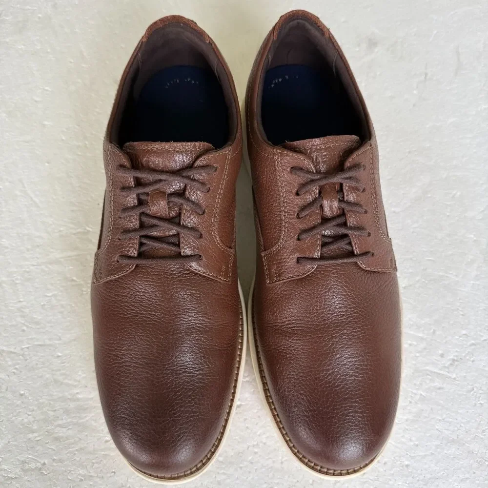 Cole Haan Chester Oxford Men's Leather Brown Shoes C35615 - Size 10.5M